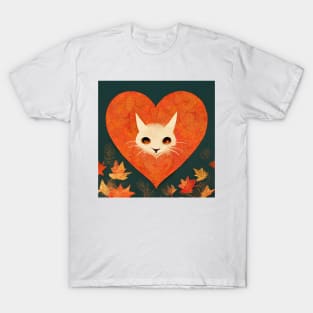 The Most Wonderful Time Of Year Cat In Autumn Gift For CAT LOVERS T-Shirt